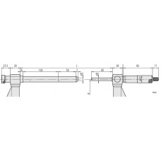 Микрометр МК-1800 0,01 (1600-1800) с регулируемой пяткой 105-421 Mitutoyo